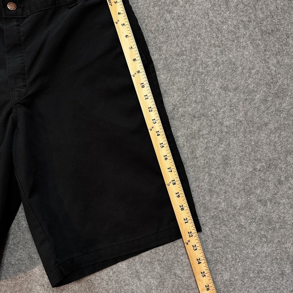 Dickies Brand Work Shorts Mens 38 Black Loose Cell Phone Pocket Back - Picture 6 of 9